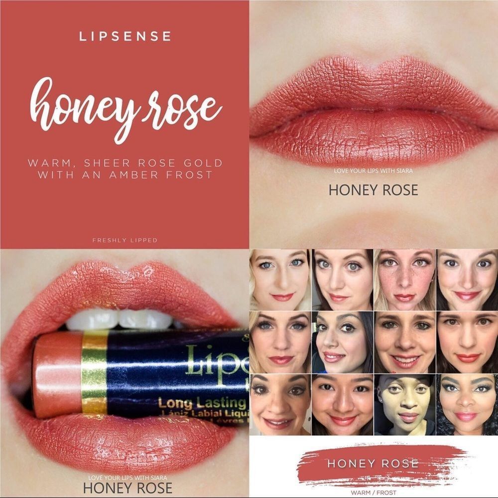 New & Sealed Senegence Lipsense Honey Rose